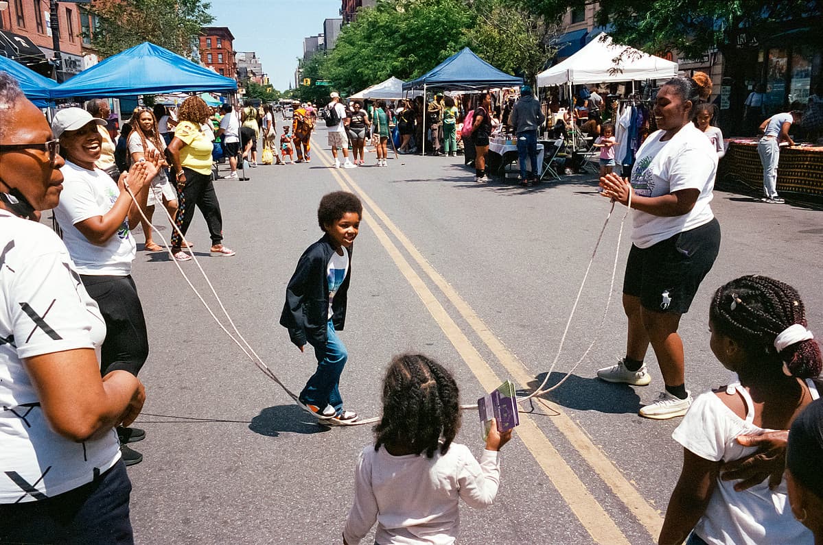 Jump rope at the block party